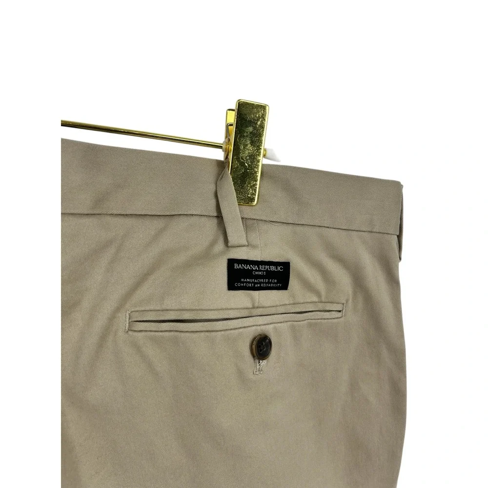 Banana Republic‎ Emerson Straight Fit Chinos Mens 38x33 Tan Khaki Pants